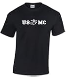 Marine Corps Bull Dog Front and Back Premium Men's T-Shirt