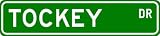 TOCKEY Street Sign ~ Personalized Family Lastname Sign ~ Gameroo...