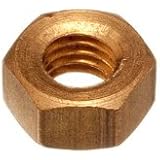SOLID BRASS FULL NUT HEXAGON HEX HEAD NUT M5 5MM (pack of 10 )