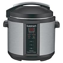 Cuisinart CPC-600 1000-Watt 6-Quart Electric Pressure Cooker, Brushed Stainless and Matte Black