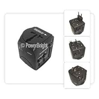 Power Bright WT-141 Universal Travel Adapter With Surge Protection