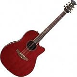 Ovation Celebrity CC24 Acoustic-Electric Guitar, Ruby Red