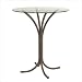 Dorothy Glass Bar Height Table Metal Finish: Titanium, Table Diameter: 30