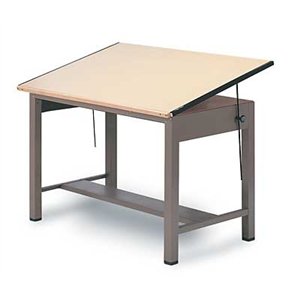 Mayline Ranger Steel Four-Post Drafting Table Top Only No drawers 30" x 42"