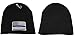 AES USA Blue Line Police Memorial Law Enforcement Patch Black Plain Back Embroidered Beanie Hat