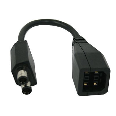 2-port AC Adapter Power Supply Convert Cable (Black)
