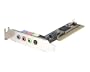 StarTech.com 4 Channel Low Profile PCI Sound Adapter Card AC97 3D Audio Effects PCISOUND4LP
