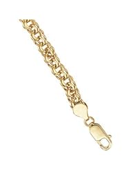 14K White Gold 5.5 mm Solid Charm Bracelet
