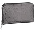 Marc By Marc Jacobs Limited Edition Large Heart Zip Around Wallet Gunmetal