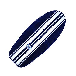4' Stripe Surfboard Rug / Navy Blue