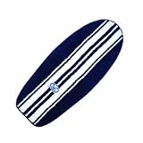 4' Stripe Surfboard Rug / Navy Blue