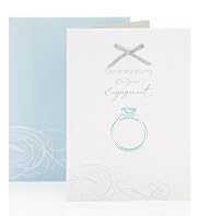 Letter Press Ring Engagement Card