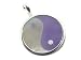 Lavender Jade and Mother Of Pearl Ying-Yang Pendant, 925 Sterling Silver