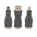 Belkin F3u149tt 3-in-1 Usb Adapter Kit W/storage Pouch - Converts Usb B (m) Cable To Mini-b (m) Or Usb A (f) Connection!
