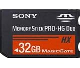 Sony 32 GB Memory Stick PRO-HG HX Duo Flash Memory Card MSHX32G (Black)
