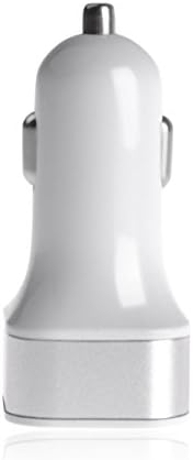 Car Charger Okeyn® Series DC 5V 4.8A Car Charger [Dual USB Design] High Quality for Apple and Android Devices-(White)