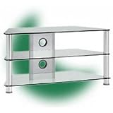 38 Inch DLP LCD Plasma TV Stand Silver (Silver) (19.69H x 37.80W x 18.11D)