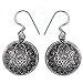 Dangle Earring Sterling Silver Indian Style 1.5  (ers227)