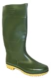 Mens Green Rubber Waterproof Wellington Boots – Green – UK 11