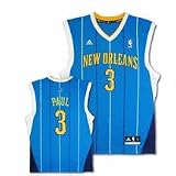 Chris Paul New Orleans Hornets #3 Revolution 30 Replica Adidas NBA Basketball Jersey (Road Blue)