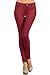 ICONOFLASH NFS Pullon Color Jeggings Cotton Blend (Burgundy, NFS)