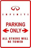 INFINITI PARKING sign * street car auto race