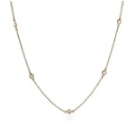 Sparkling CZs by the Yard Gold Vermeil Necklace