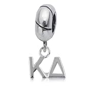 Kappa Delta Silver Charm Bead