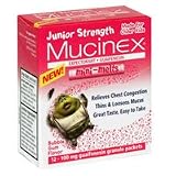 Mucinex Junior Strength Expectorant, Mini-Melts 100 Mg Packets Bubble Gum Flavor - 12 ea
