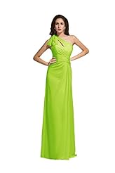 Chiffon/Satin Fitted Ruched Pleated One Shoulder Mother-of-the-Bride Dress 