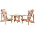 Western Red Cedar - Adirondack Chair/Table Set - Furniture For Your Patio and Garden!