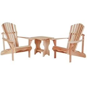 Western Red Cedar - Adirondack Chair Table Set - Furniture For Your Patio and Garden! by 