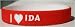 I Love Ida Custom Wristband