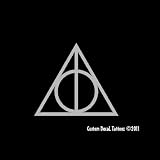 Deathly Hallows Harry Potter Car Window Decal Sticker Silver 4"