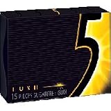 Wrigleys 5 Sugar Free Gum, Lush - 15 Pieces/Pack, 10 Ea