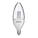 Philips 421008 3.5-watt Dimmable B11 LED Decorative Candle 2700K Candelabara Base Light Bulb, Soft White