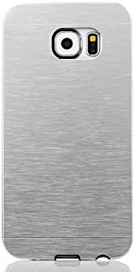 Tat2 - Galaxy S6 Case Alluminum and Soft Silicone Protection - Slim Fit S6 Case - Stylish and Cool Galaxy S6 Cases with Dual Layer Protection - Resistant Non Slip Case and Firm Grip for Your Samsung Galaxy - Get It Now!! - For Samsung Galaxy S6 (Silver)