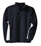 NEW Sport-Tek - 1/4 Zip Sweatshirt with Contrast Color Navy/White-L