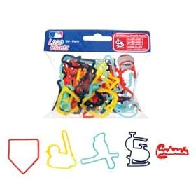 St Louis Cardinals Team Logo MLB Bandz Baseball Silly Rubber Band Bracelets 20PK