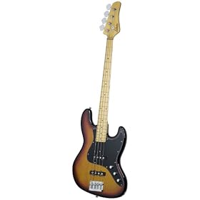 Schecter Diamond-J Electric Bass (3-Tone Sunburst)