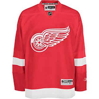 Detroit Red Wings Reebok Team Color Premier Jersey - Large