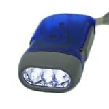 GSI Super Quality High-Powered Illuminating 3-LED Flashlight - No Batteries Required, Powered by Hand - For Home or Car Emergencies, Camping, Hiking, Outdoor Night Activities Etc.
