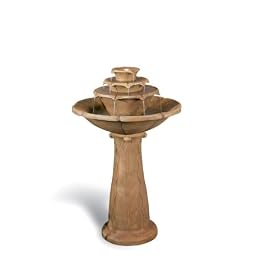 Sunterra Triple-Dish Spill-Tier Fountain
