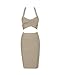 Whoinshop Women's Sleeveless Skirt Set 2 Piece Cocktail Bandage Dress
