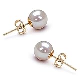 White 6-7mm A Japanese Akoya Pearl Earring Set