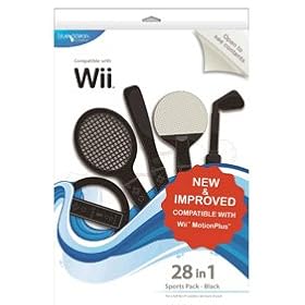 Blue Ocean Accessories 28-in-1 Sports Pack - Black (Wii)