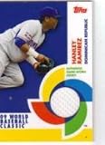 2009 Topps WBC Stars Relics #HR Hanley Ramirez - Dominican Republic (World Baseball Classic - Piece of Authentic Game-Worn Jersey ) (Baseball Cards)