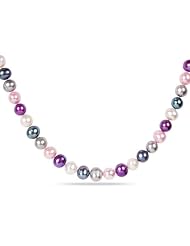 Freshwater Multi Color Pearl Necklace (9-10mm) 18"