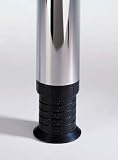 28 Zoom Metal Table Leg w/ 4 Height Adjustment - Brushed Steel