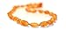 The Art of Cure Baltic Amber Teething Necklace (Unisex) (RAW HONEY BEAN) - 100% Authentic Certificated Baltic Jewelry with the Highest Quality Guaranteed